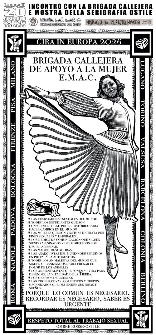 Incontro con La Brigada Callejera + Mostra Serigrafia Ostile