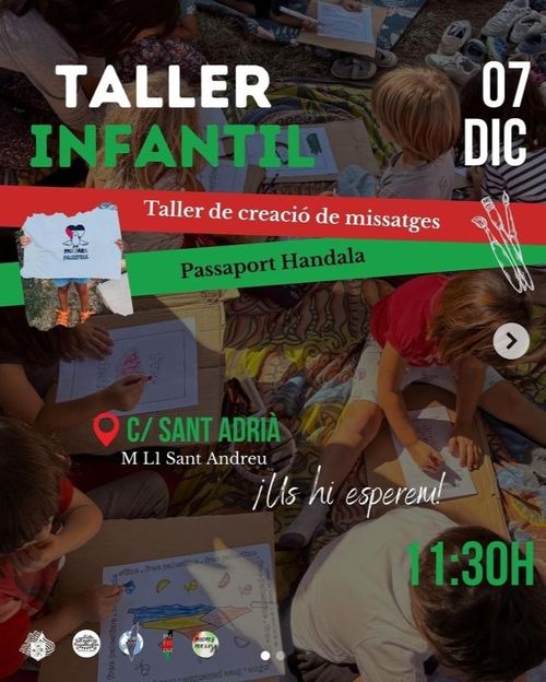  7D Tallers per als infants a les 🇵🇸 JORNADES PER PALESTINA | FMR Sant Andreu 🇵🇸