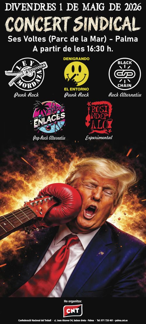 CONCERT SINDICAL DE LA CNT, 1r de maig 2026