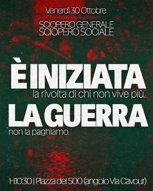 Sciopero Generale - Sciopero Sociale