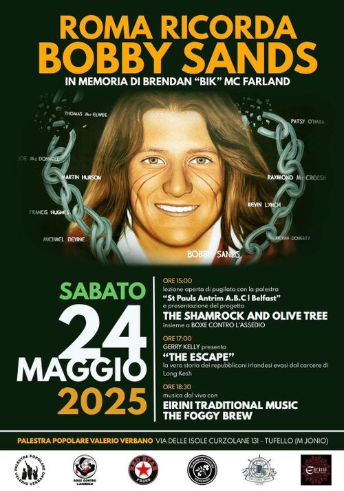 Roma ricorda Bobby Sands - in memoria di Brendan "Bik" Farland