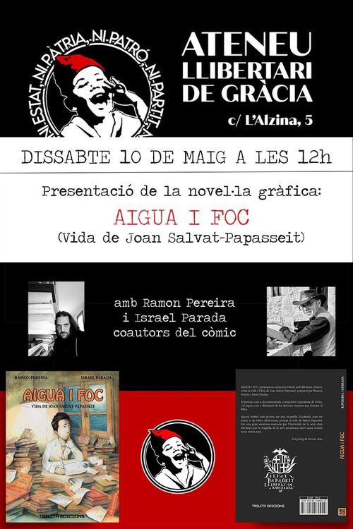 Presentació de la novel·la gràfica AIGUA I FOC 
