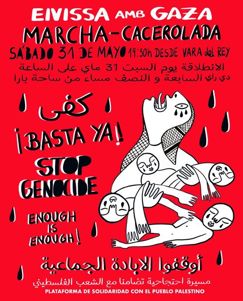 Eivissa amb Gaza. Marxa Cassolada