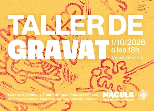 Màcula: Segona sessió Taller de gravat