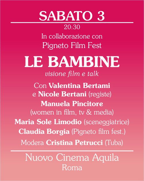 Proiezione de Le Bambine al Cinema Aquila