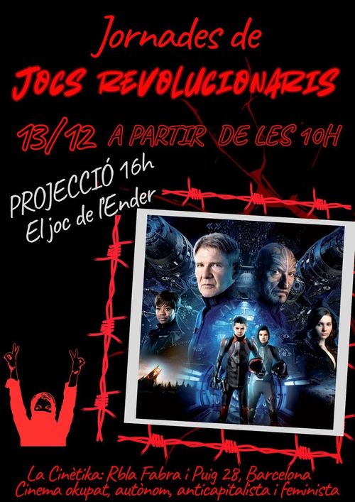 13/12/25 Projecció de El Joc de l’Ender, Dir. Gavin Hood, doblada al català (2013)