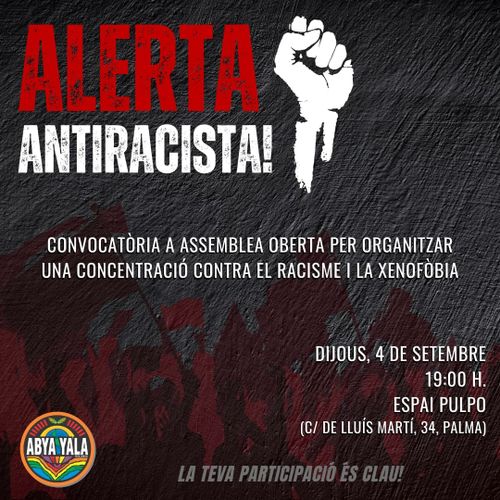 ¡ALERTA ANTIRRACISTA! 