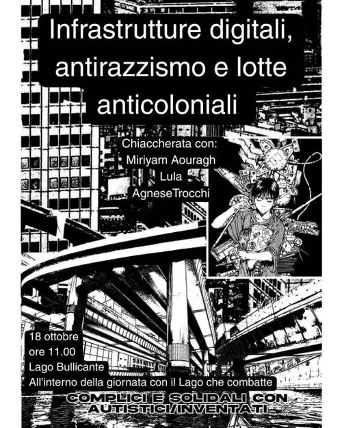 Infrastrutture digitali, antirazzismo e lotte anticoloniali + helpdesk