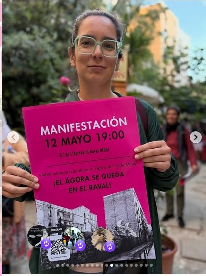 Manifestació. L'Àgora es queda al Raval