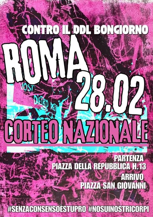 MOBILITAZIONE NAZIONALE CONTRO IL DDL BONGIORNO