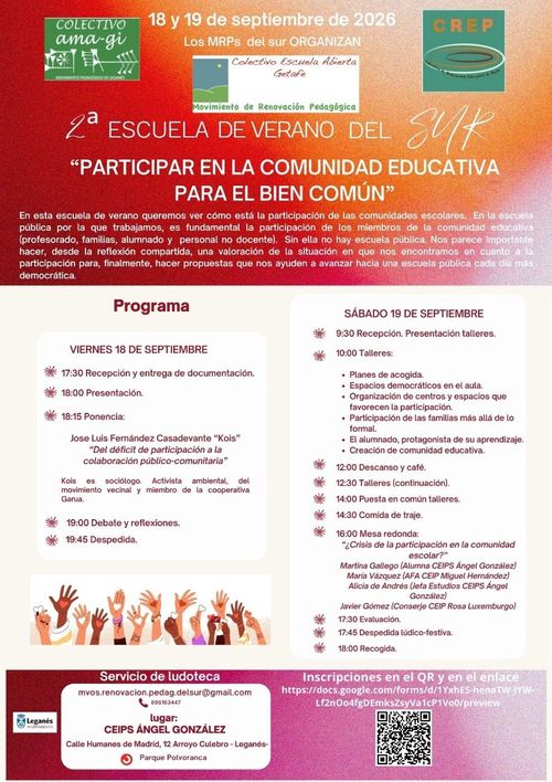 Participar en la comunidad educativa para el bien común 