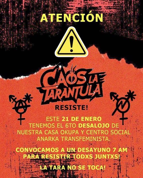 Desallotjament de La Tarántula