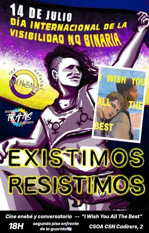 Peli y conversatorio por el día internacional de las personas no binarias