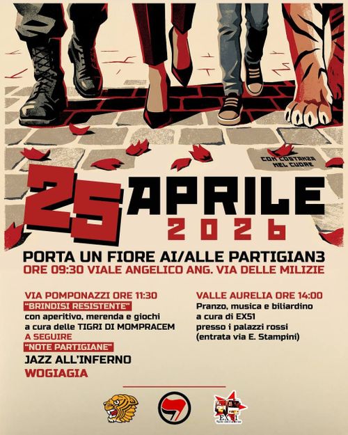 25 Aprile - Pora un fiore alle partigianx